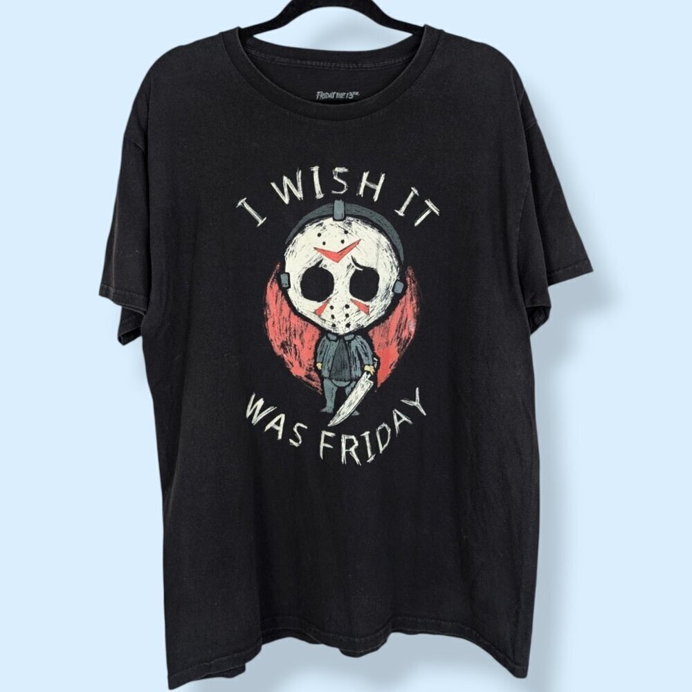 (3/$20) Friday the 13th Cartoon Graphic Tee